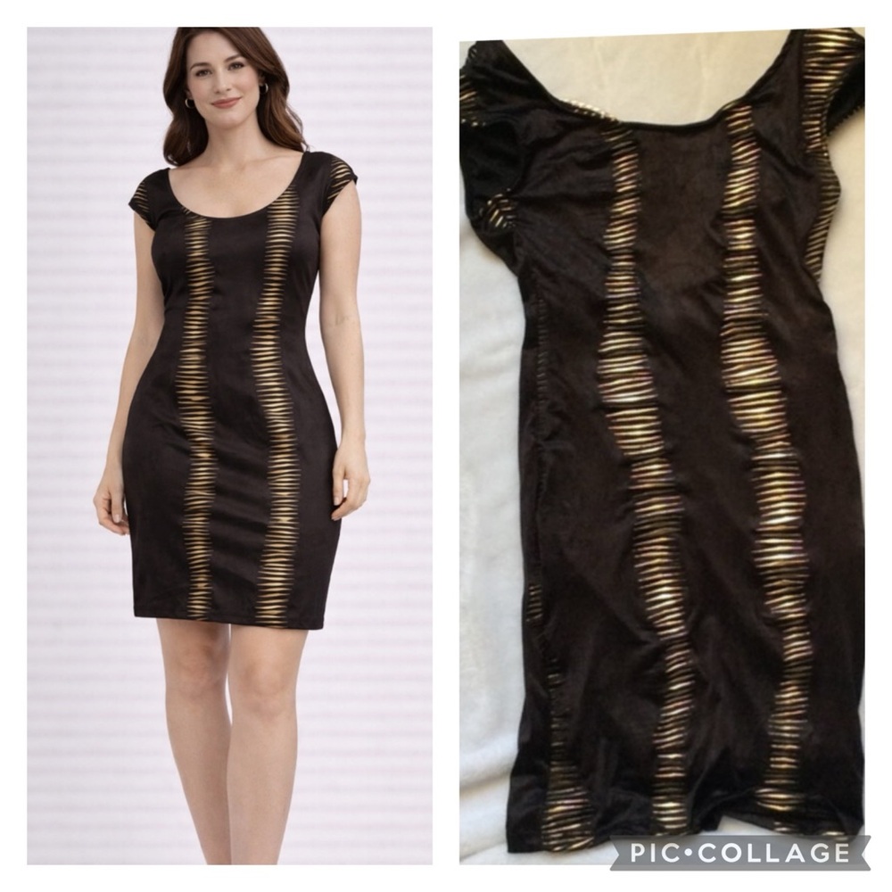 Gorgeous 2b Bebe gold & black mini